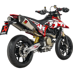 AKRAPOVIC Slip-On Line Mufflers - Titanium - Hypermotard 698 S-D6SO2-HAPLT