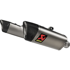 AKRAPOVIC Slip-On Line Mufflers - Titanium - Hypermotard 698 S-D6SO2-HAPLT