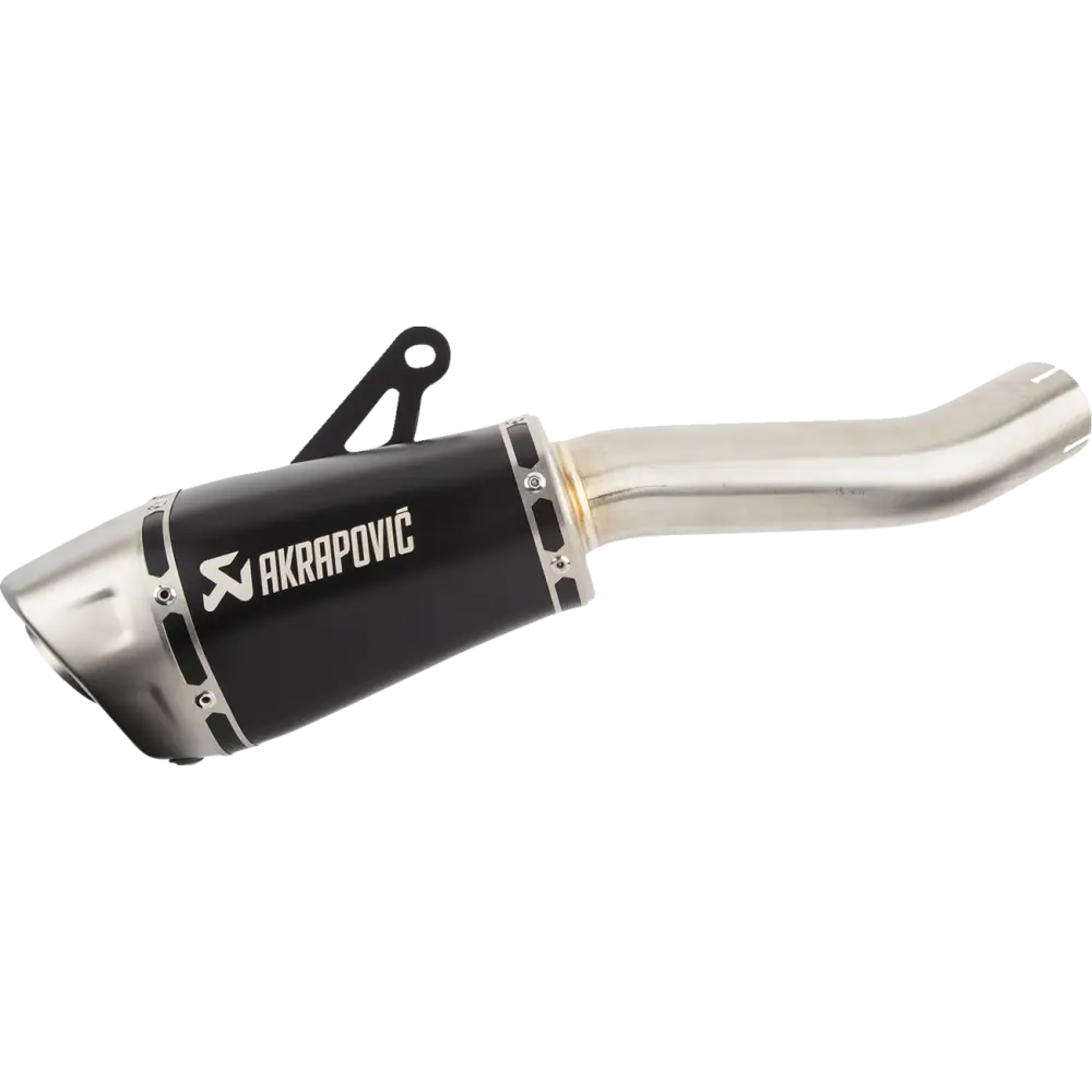 AKRAPOVIC Slip-on Series Muffler - Titanium - Black S-K10SO29-ASZTBL