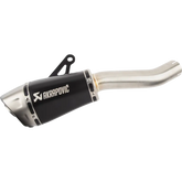 AKRAPOVIC Slip-on Series Muffler - Titanium - Black S-K10SO29-ASZTBL