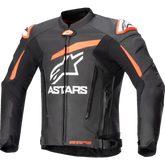 ALPINESTARS GP Plus v4 Leather Jacket - Black/Fluo Red/White - US 46 / EU 56 3100524-1321-56