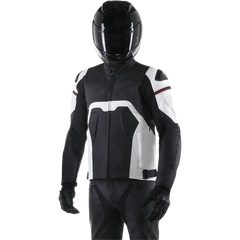 ALPINESTARS Core Leather Jacket - Black/White - US 46 / EU 56 3101316-12-56