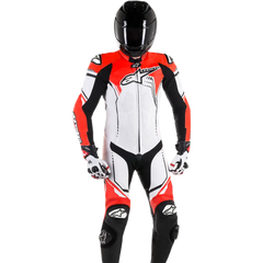 ALPINESTARS GP Plus v2 1-Piece Leather Suit - White/Black/Red Fluorescent - US 40 / EU 50 3150518-233-50
