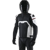 ALPINESTARS Core Leather Jacket - Black/White - US 40 / EU 50 3101316-12-50