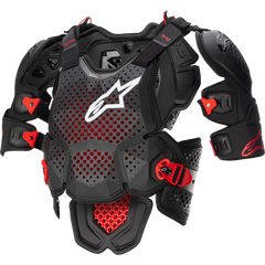 ALPINESTARS A-10 v2 Full Roost Guard - Black/Red - XS/S 6700523-1431-XS