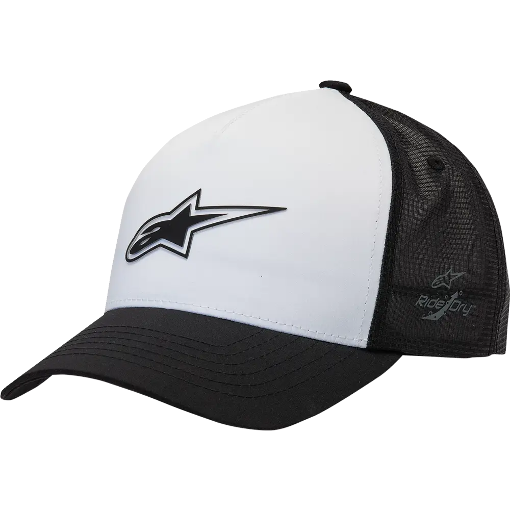 ALPINESTARS Advantage Tech Trucker Hat - White/Black - One Size 1212811602010OS