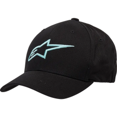 ALPINESTARS Ageless Curve Hat - Black/Light Aqua - Large/XL 1017810101177LX