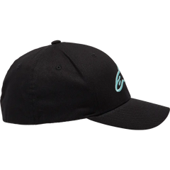 ALPINESTARS Ageless Curve Hat - Black/Light Aqua - Large/XL 1017810101177LX