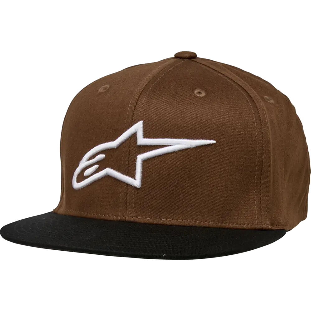 ALPINESTARS Ageless Flat Bill Hat - Brown/Black - Large/XL 1035810158010LX