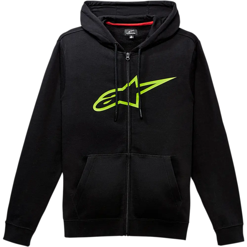 ALPINESTARS Ageless II Zip Hoodie - Black/Green - 2XL 10385305210602X