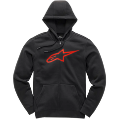 ALPINESTARS Ageless II Zip Hoodie - Black/Red - Medium 1038530521030M