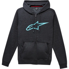 ALPINESTARS Ageless II Zip Hoodie - Charcoal/Turquoise - Large 1038530521976L