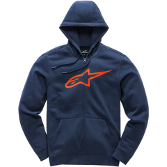 ALPINESTARS Ageless II Zip Hoodie - Navy/Red - Medium 1038530527030M