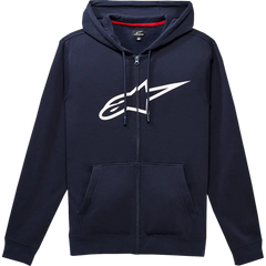 ALPINESTARS Ageless II Zip Hoodie - Navy/White - Medium 1038530527020M