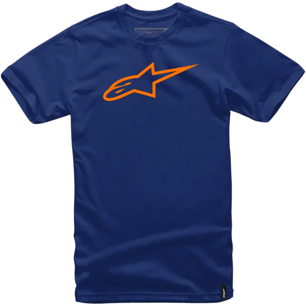 ALPINESTARS Ageless T-Shirt - Navy/Orange - Large 1032720307032L