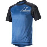 ALPINESTARS Alps 4.0 V2 Short-Sleeve Jersey - Blue/Black/Light Gray - Small 1765922-7318-SM