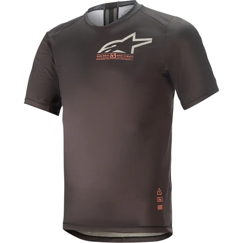 ALPINESTARS Alps 6.0 V2 Short-Sleeve Jersey - Black/Coral - Large 1763921-1793-LG