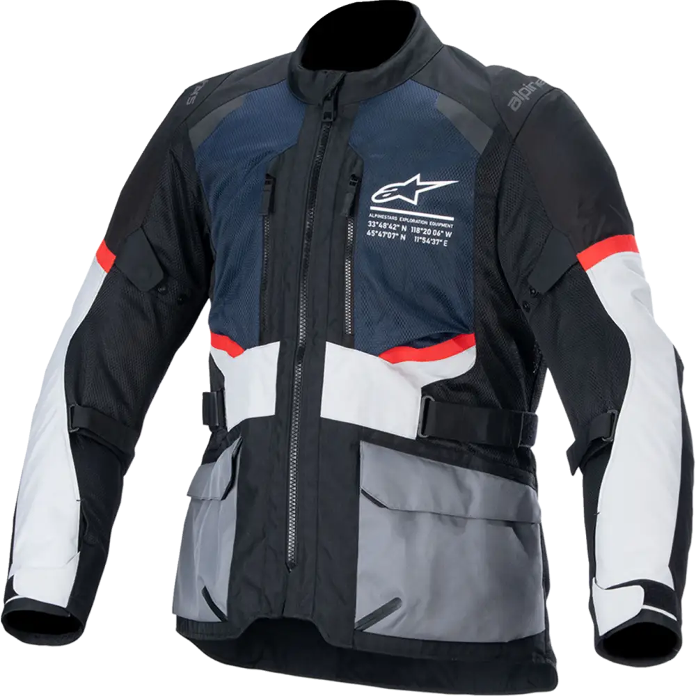 ALPINESTARS Andes Air Drystar? Jacket - Deep Blue/Black/Ice Gray - 2XL 3207924-7029-2X