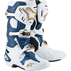 ALPINESTARS Arlington LE Tech 10 Boots - White/Blue/Gold - US 11 2010020-262-11