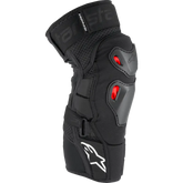 ALPINESTARS Bionic Pro Plasma Knee Protectors - Black/Red/White - S/M 6503125-132-SM