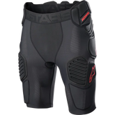 ALPINESTARS Bionic Pro Protection Shorts - Black/Red - Large 6507523-13-L