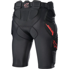 ALPINESTARS Bionic Pro Protection Shorts - Black/Red - Large 6507523-13-L