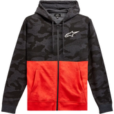 ALPINESTARS Camo Block Hoodie - Charcoal Heather/Warm Red - Medium 1213510501816M