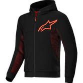 ALPINESTARS Chrome Air Sport Hoodie - Black/Red Fluo - Medium 4200425-1030-M