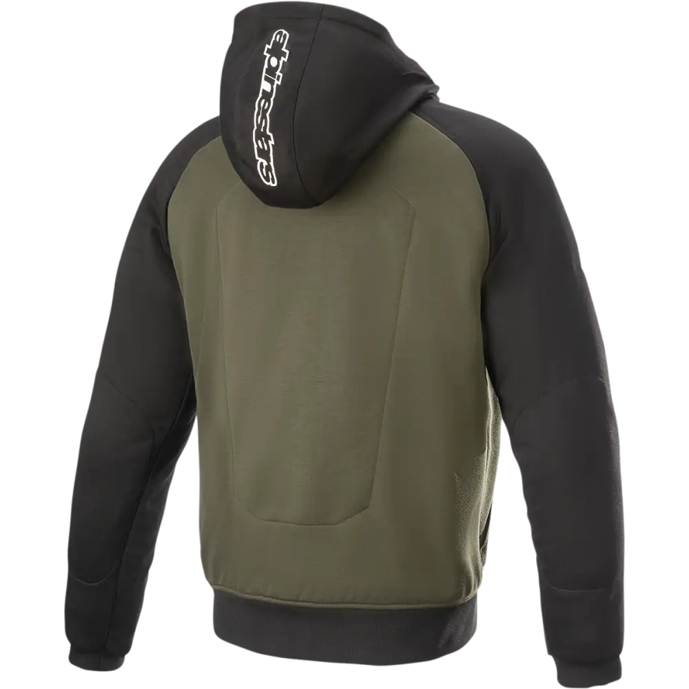 ALPINESTARS Chrome Hoodie - Black/Green - 3XL 4200918-1681-3X