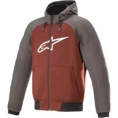 ALPINESTARS Chrome Hoodie - Gray/Burnt Orange - Large 4200918-9134-L