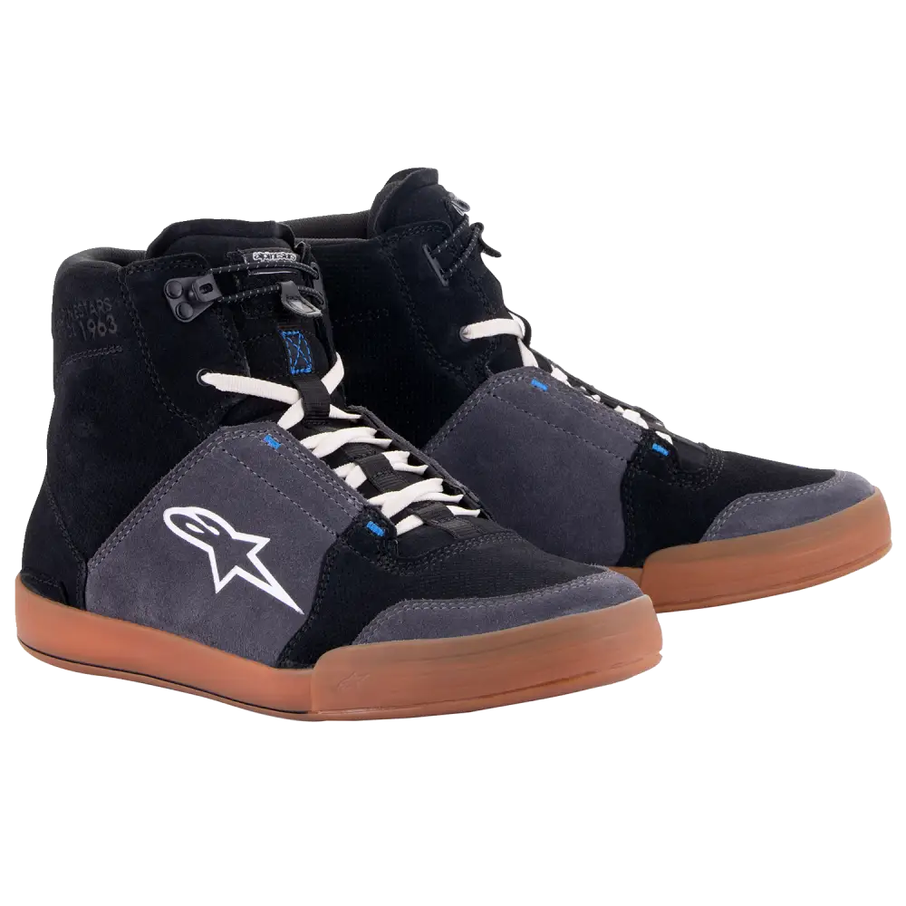 ALPINESTARS Chrome Shoes - Black/Asphalt/Gum Blue - US 10.5 2512322117210.5