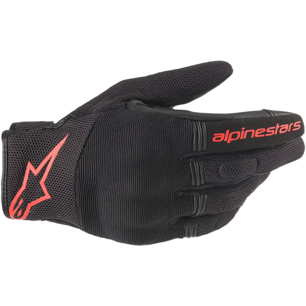 ALPINESTARS Copper Gloves - Black/Fluo Red - 2XL 3568420-1030-2X