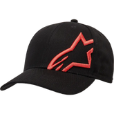 ALPINESTARS Corp Snap 2 Hat - Black/Warm Red - One Size 1211810091523OS