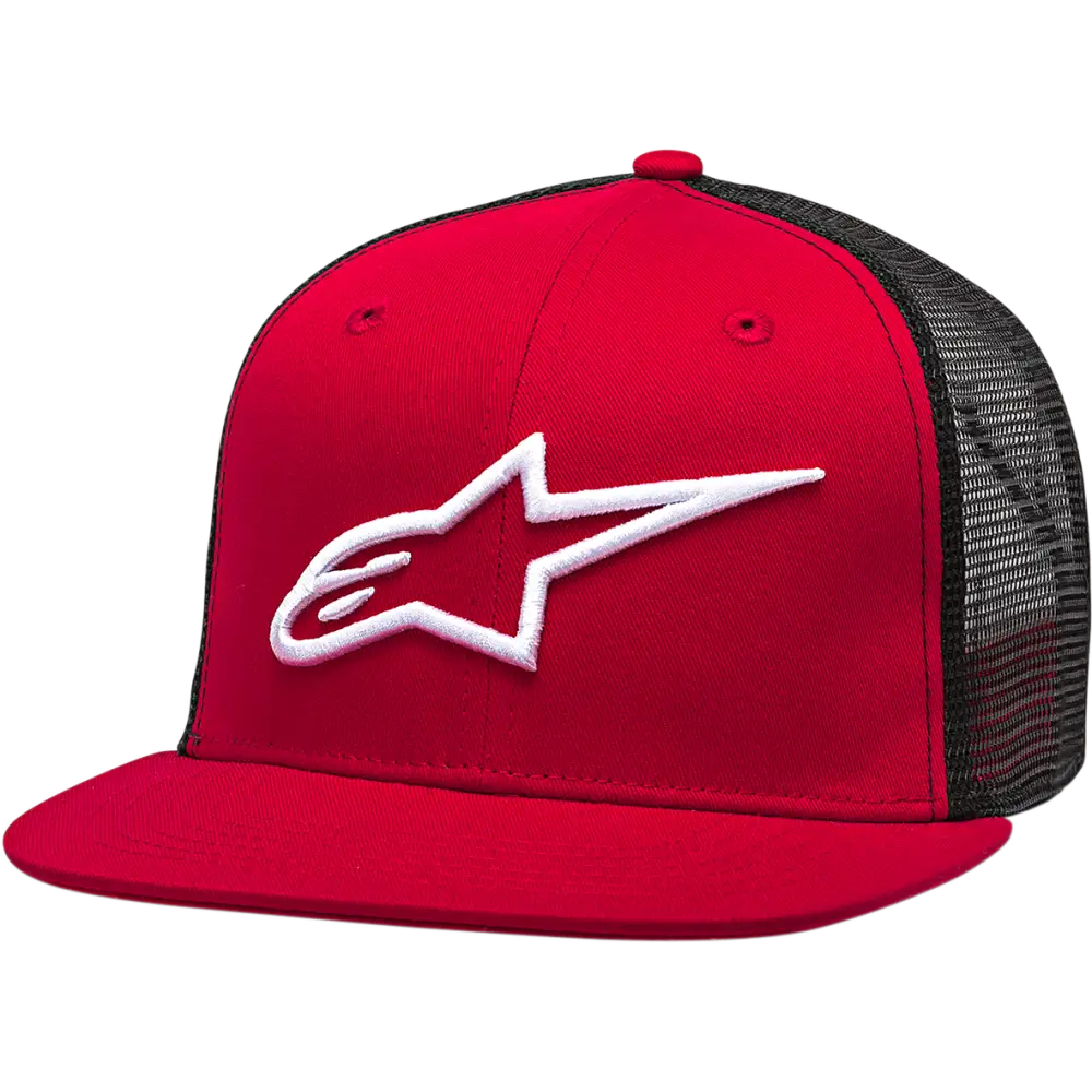 ALPINESTARS Corp Trucker Hat - Red/Black - One Size 1025810033010OS