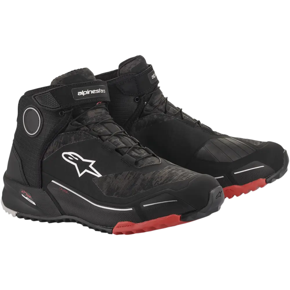 ALPINESTARS CR-X Drystar? Shoes - Black Camo/Red - US 13 261182099313