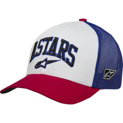 ALPINESTARS Dunker Hat - White/Red/Blue - One Size 1214-81717-2372-OS