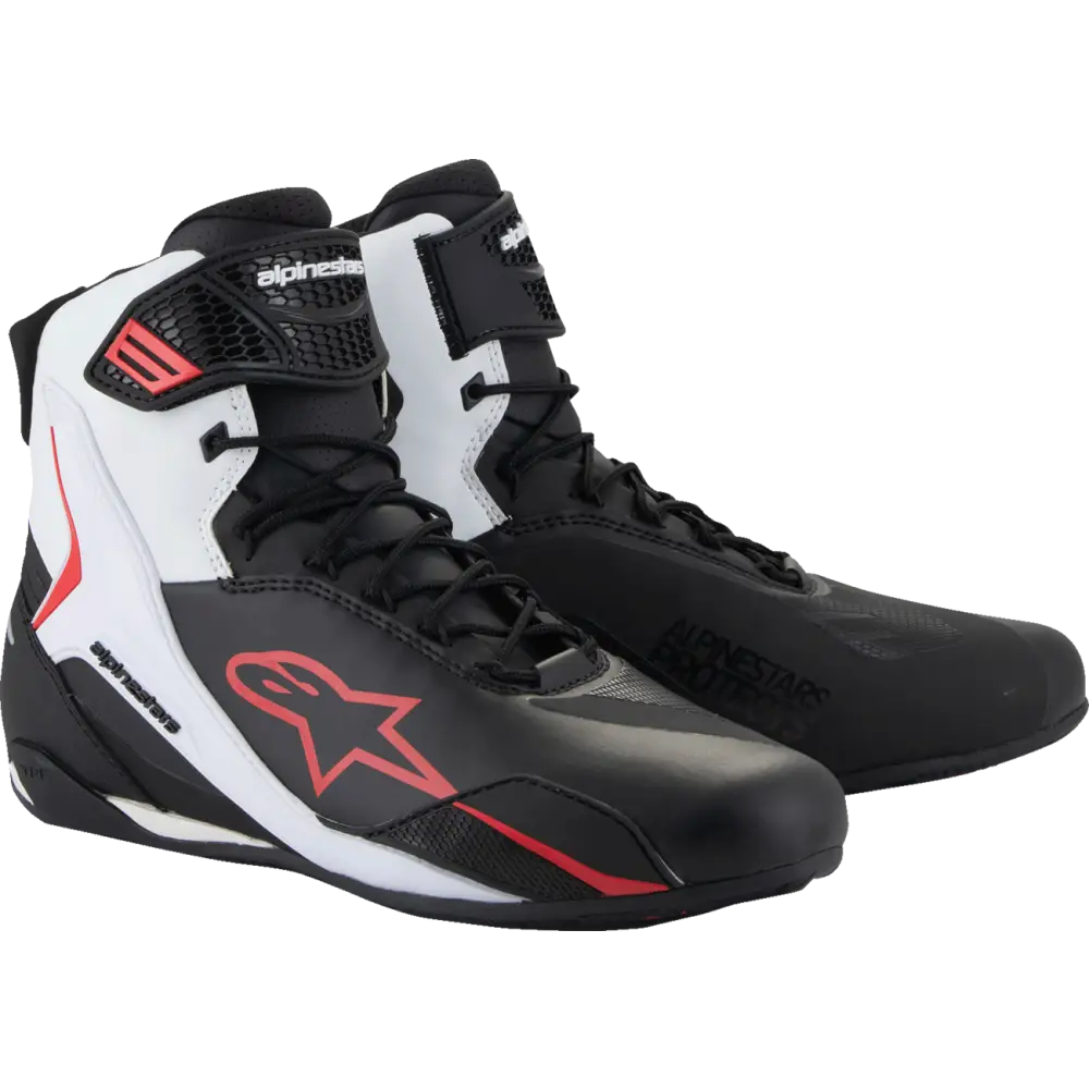 ALPINESTARS Faster-4 Shoes - Black/White/Red - US 13 2510425-123-13