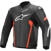 ALPINESTARS Faster v2 Leather Jacket - Black/Red - US 40 / EU 50 3103521-1030-50