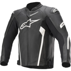 ALPINESTARS Faster v2 Leather Jacket - Black/White - US 42 / EU 52 3103521-12-52