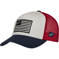 ALPINESTARS Flag Snapback Hat - White/Navy/Red - One Size 1211810132074OS
