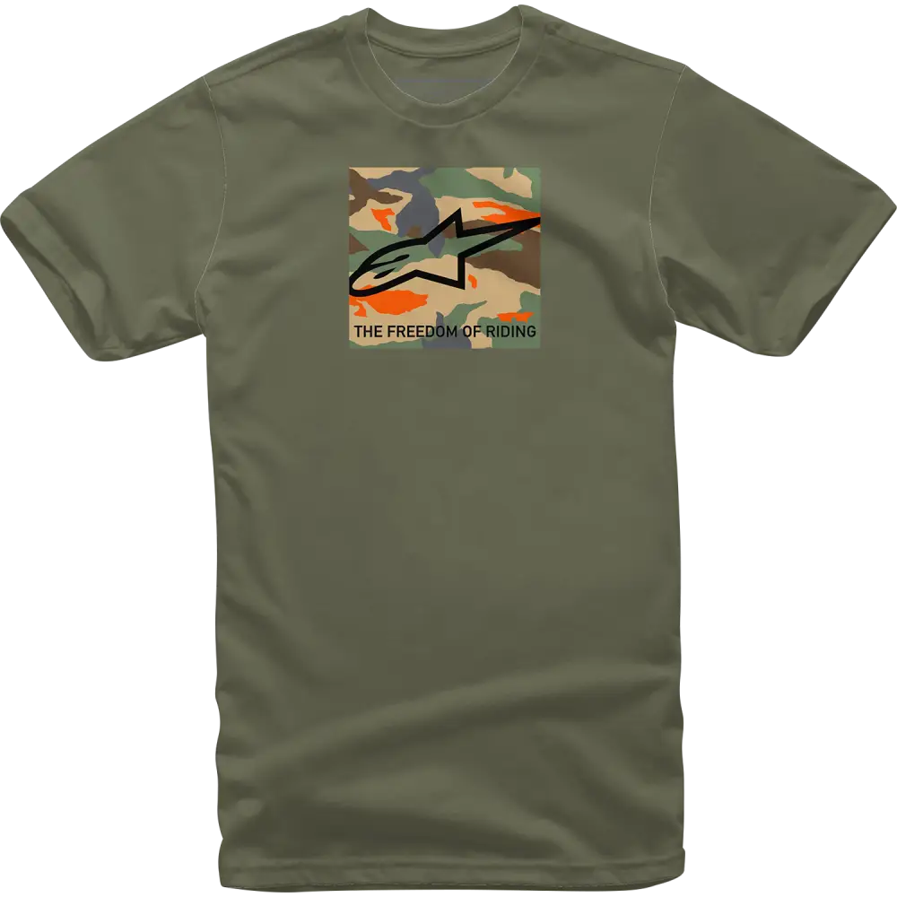 ALPINESTARS Free Camo T-Shirt - Military - Large 1232-72220-690L