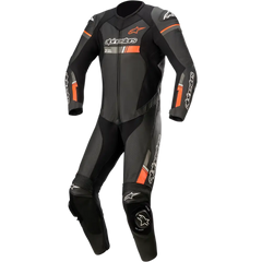 ALPINESTARS GP Force Chaser 1-Piece Leather Suit - Black/Red Fluo - US 38 / EU 48 3150321-1030-48