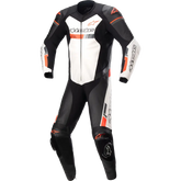 ALPINESTARS GP Force Chaser 1-Piece Leather Suit - Black/White/Red Fluo - US 38 / EU 48 3150321-1231-48