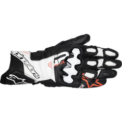 ALPINESTARS GP Plus R V3 Leather Gloves - Black/White/Fluo Red - Large 3550825-1231-L