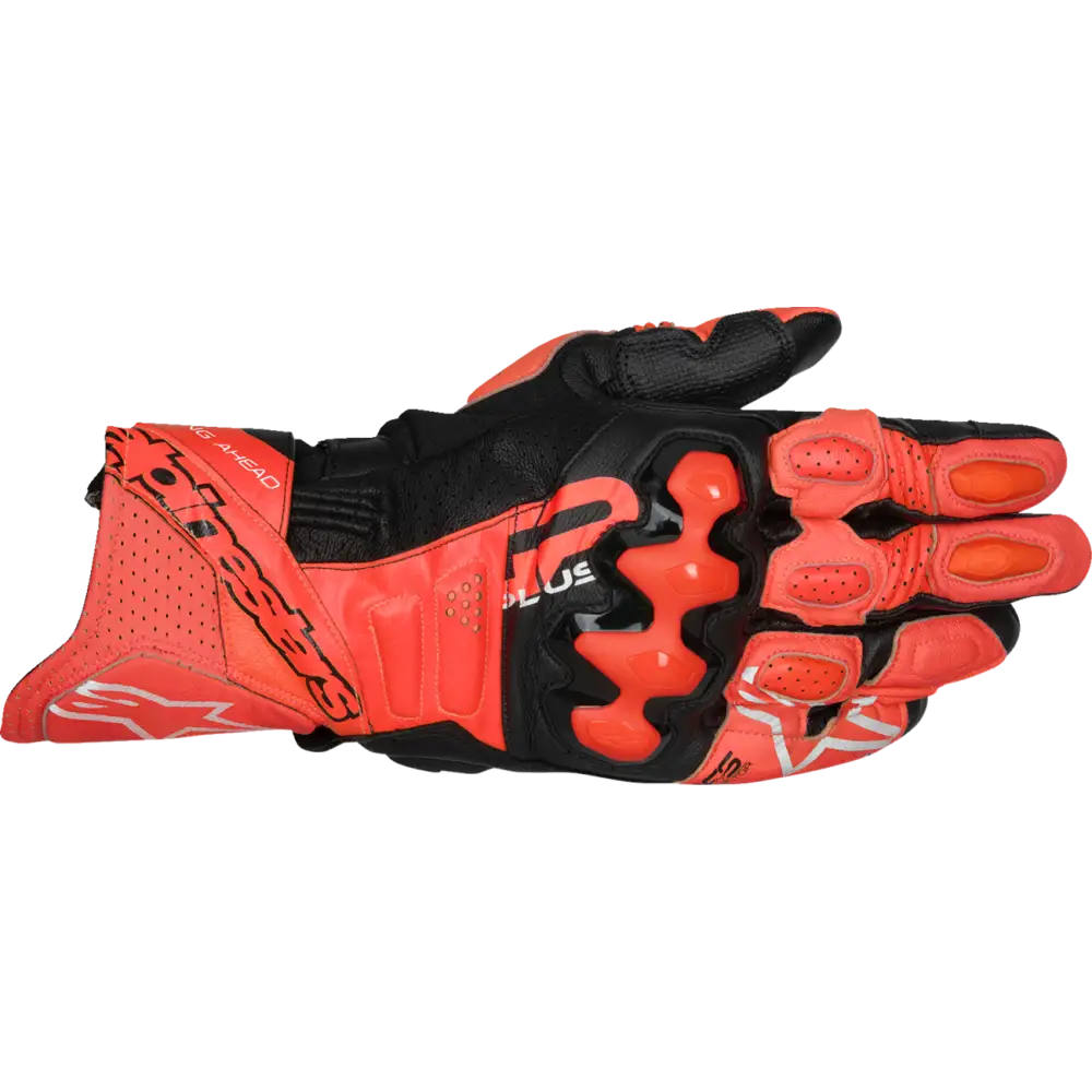 ALPINESTARS GP Plus R V3 Leather Gloves - Bright Red/Fluo Red/Black - Medium 3550825-3097-M