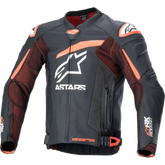ALPINESTARS GP Plus R v4 Rideknit? Leather Jacket - Black/Red Fluo/White - US 44 / EU 54 3100324-1321-54