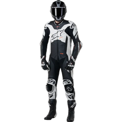 ALPINESTARS GP Plus v4 Sprint 1-Piece Leather Suit - Black/Red Fluo/White - US 46 / EU 56 3150225-1231-56