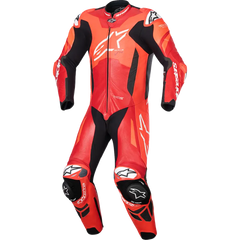 ALPINESTARS GP Plus v4 Sprint 1-Piece Leather Suit - Red Fluo/Mid Red/White - US 38 / EU 48 3150225-3087-48
