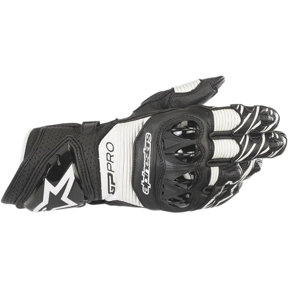 ALPINESTARS GP Pro RS3 Gloves - Black/White - Small 3556922-12-S