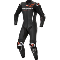 ALPINESTARS GP-R7 1-PC Leather Suit - Black/White/Red Fluo - US 38 / EU 48 3150125-1231-48
